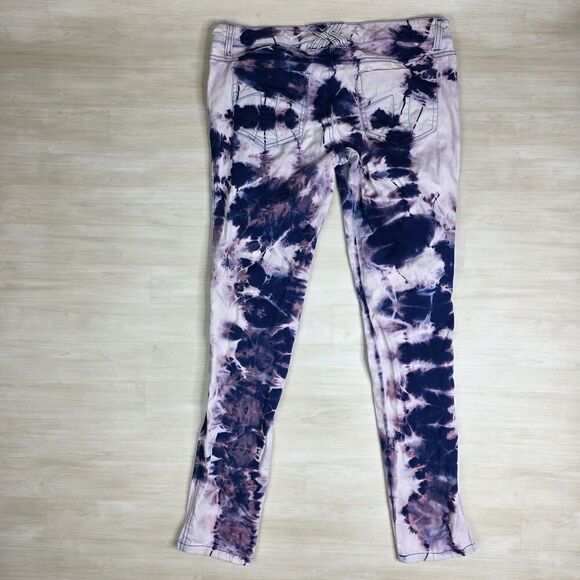 Tripp NYC Jeans Tie Dye Pants Punk Rocker Y2K Goth Slim Leg Size 32 / 15 - Picture 2 of 8